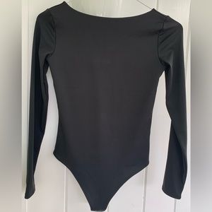 EXPRESS Body Contour Highneck Bodysuit. Black.  Size Small. Brand new with tags.